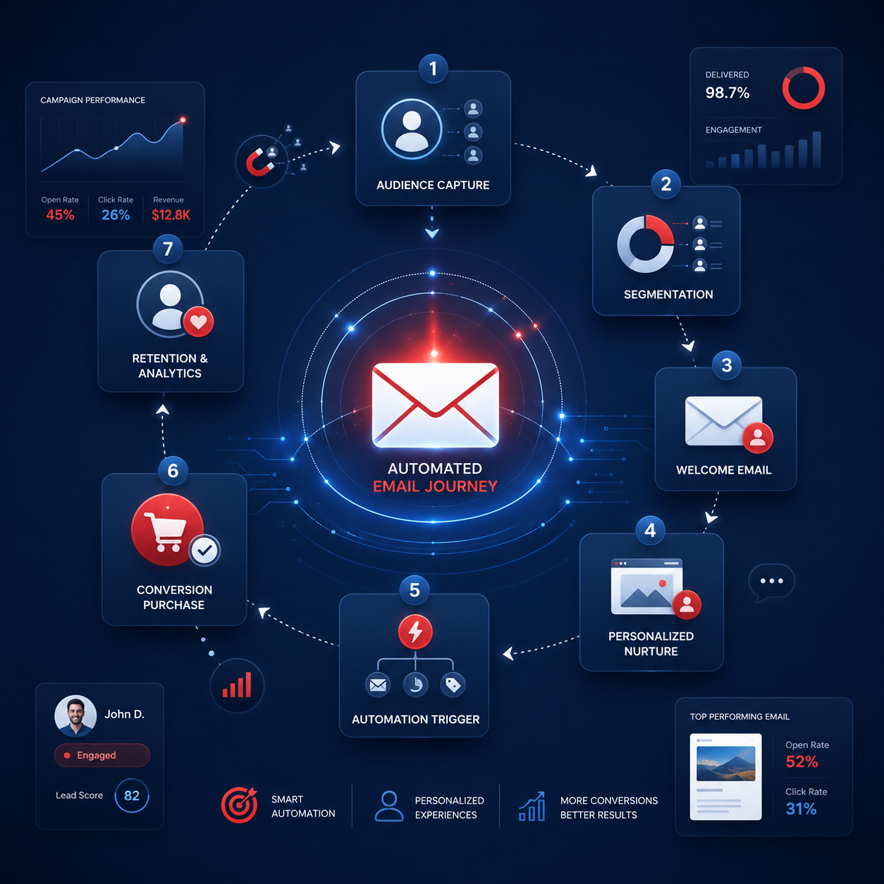 Automated email marketing customer journey